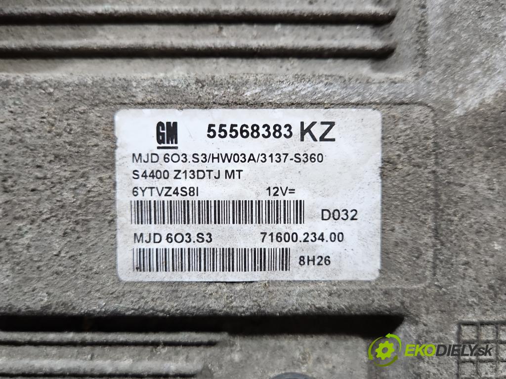 Opel Corsa D 2006-2014 1,3.0 CDTI 75 hp manual 55 kW 1248 cm3 3- řídící jednotka motoru 55568383
