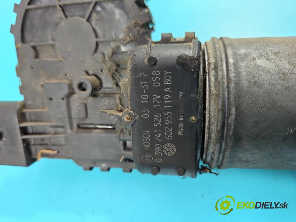 Seat Cordoba II 6L 2002-2008 1.2 12V 64 hp manual 47 kW 1198 cm3 4- motor stěračů přední 0390241526