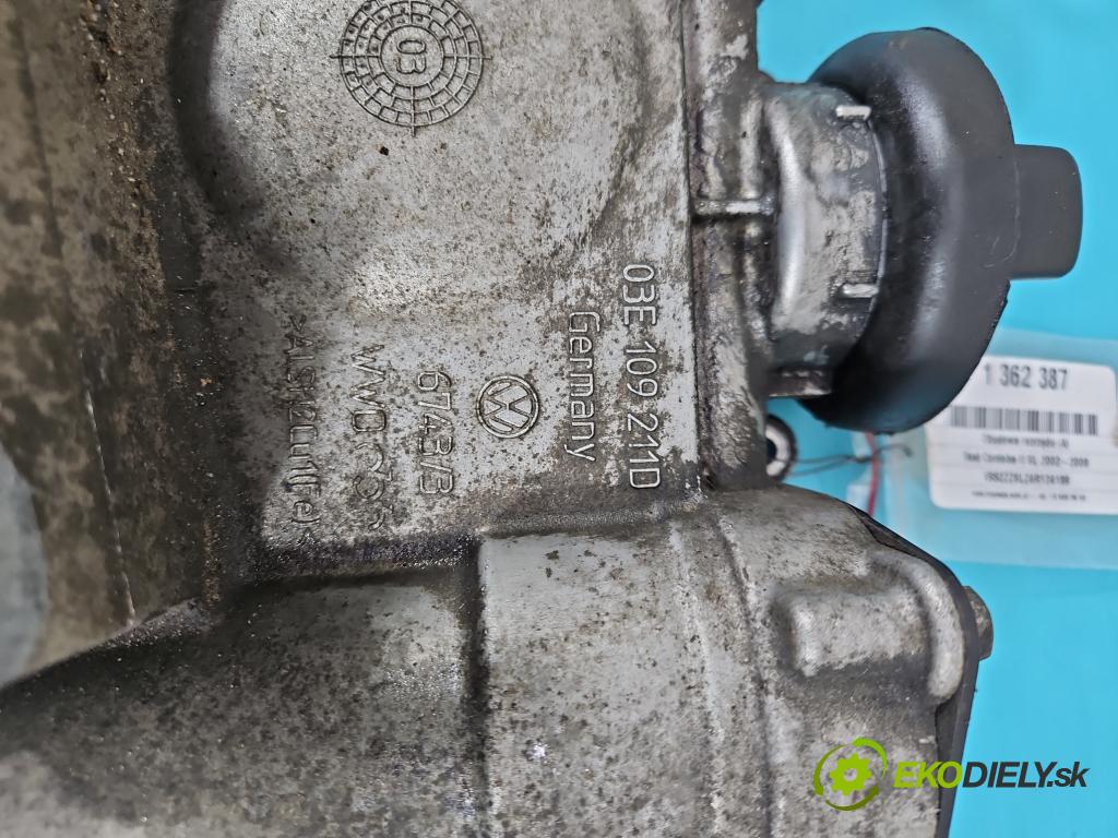 Seat Cordoba II 6L 2002-2008 1.2 12V 64 hp manual 47 kW 1198 cm3 4- obal vačkový 03E109211D (Kryty motora)