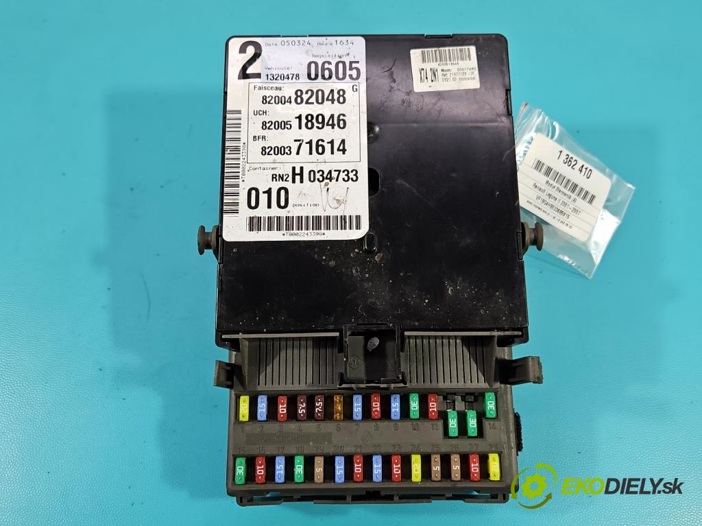 Renault Laguna II 2001-2007 1.6 16V 111KM manual 82 kW 1598 cm3 5- riadiaca jednotka ostatné 8200482048