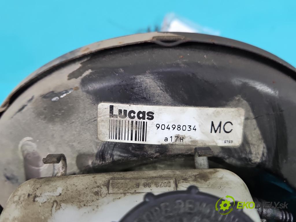 Opel Astra II 1998-2009 1.6 16v 101 HP manual 74 kW 1598 cm3 5- servo brzdové 90498034