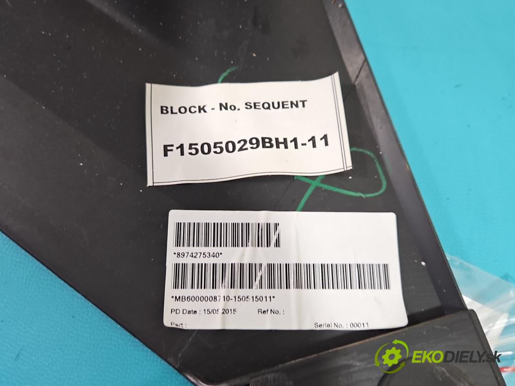 Isuzu D-Max II 2011-2019 2.5 crdi 163 HP automatic 120 kW 2499 cm3 5- operadlo F1505029BH1-11 (Lakťové opierky)