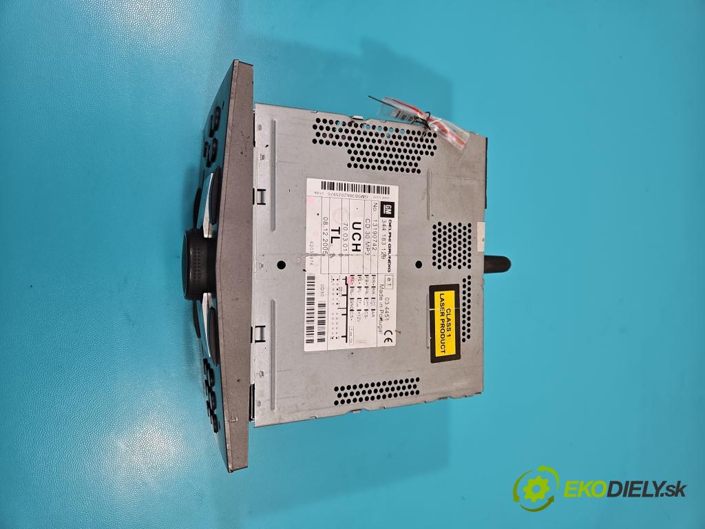 Opel Zafira B 2005-2014 1.9 CDTI 120 HP manual 88 kW 1910 cm3 5- Radio originál 344183129