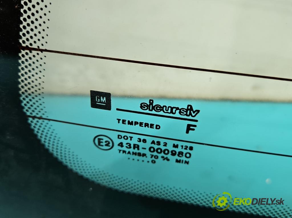 Opel Astra I 1991-2002 1.6 75 hp manual 55 kW 1598 cm3 5- sklo zadní  (Okna zadní)