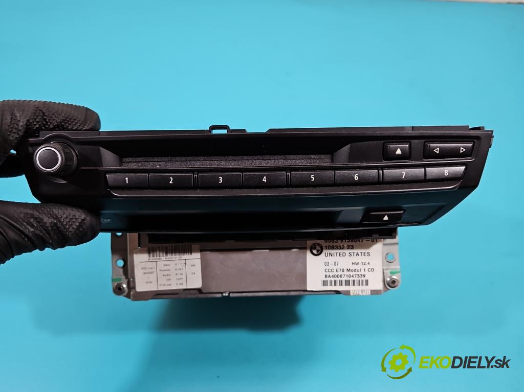 Bmw X5 E70 2006-2013 3.0d 235 HP automatic 173 kW 2993 cm3 5- Radio originál 9159047