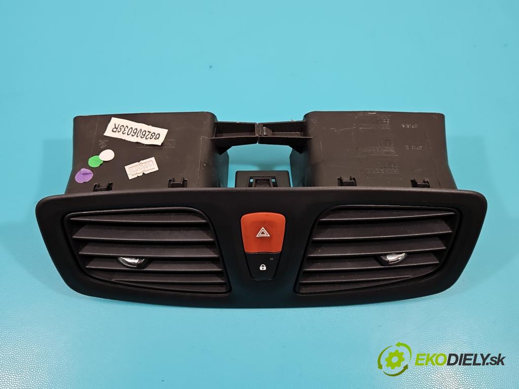 Renault Fluence 1.6 16V 114 HP manual 84 kW 1598 cm3 4- Mřížka: kúrenia stredová  (Mriežky kúrenia (fukáre))