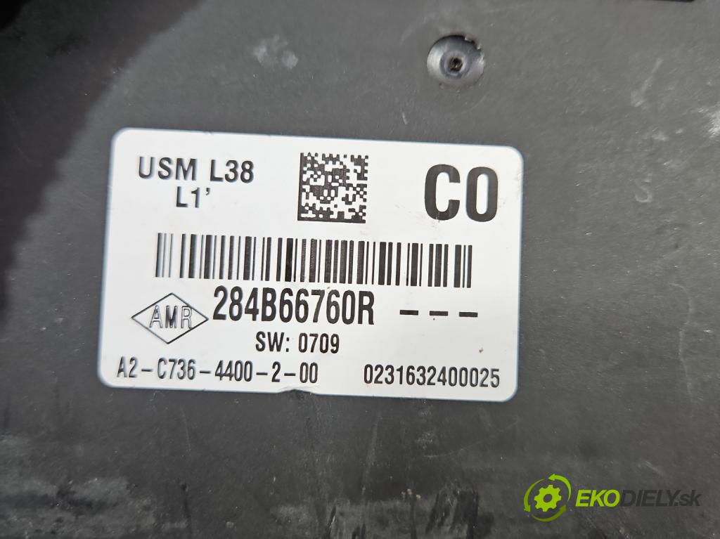 Renault Fluence 1.6 16V 114 hp manual 84 kW 1598 cm3 4- skříňka pojistková 284B66760R (Pojistkové skříňky)