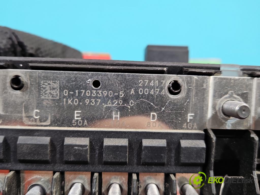 Vw Caddy III 2K 2003-2020 2.0 tdi 102 hp manual 75 kW 1968 cm3 5- skříňka pojistková 1K0937629C (Pojistkové skříňky)