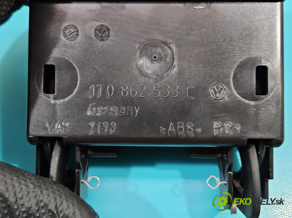 Vw Caddy III 2K 2003-2020 2.0 tdi 102 HP manual 75 kW 1968 cm3 5- Rukojeť: na nápoje: 1T0862533C (Úchyty, držiaky na nápoje)