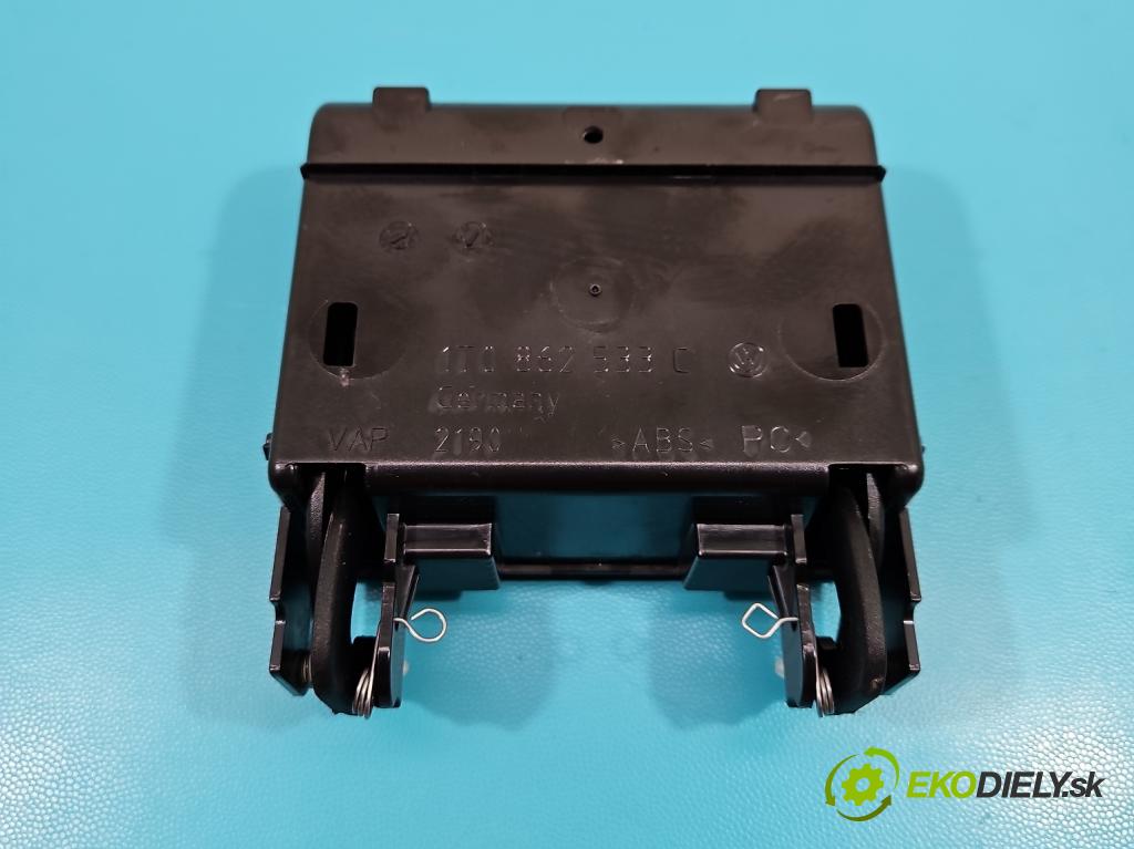 Vw Caddy III 2K 2003-2020 2.0 tdi 102 HP manual 75 kW 1968 cm3 5- Rukojeť: na nápoje: 1T0862533C (Úchyty, držiaky na nápoje)