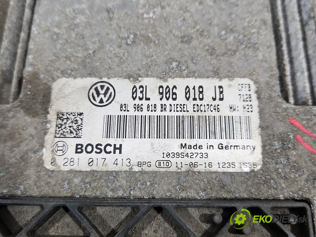 Skoda Superb II 2008-2015 2.0 TDI 140 hp manual 103 kW 1968 cm3 4- řídící jednotka motoru 03L906018JB