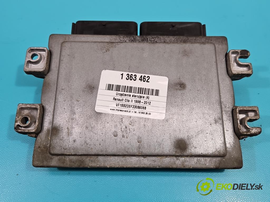 Renault Clio II 1998-2012 1,2.0 8v 58 hp manual 43 kW 1149 cm3 3- řídící jednotka motoru S110140201A