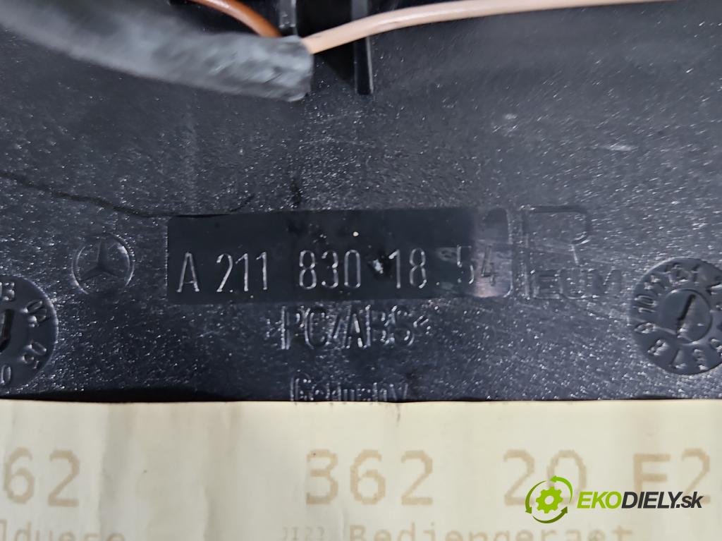 Mercedes E W211 2002-2009 1.8 kompressor 163 HP automatic 120 kW 1796 cm3 4- Mřížka: kúrenia stredová A2118301854 (Mriežky kúrenia (fukáre))