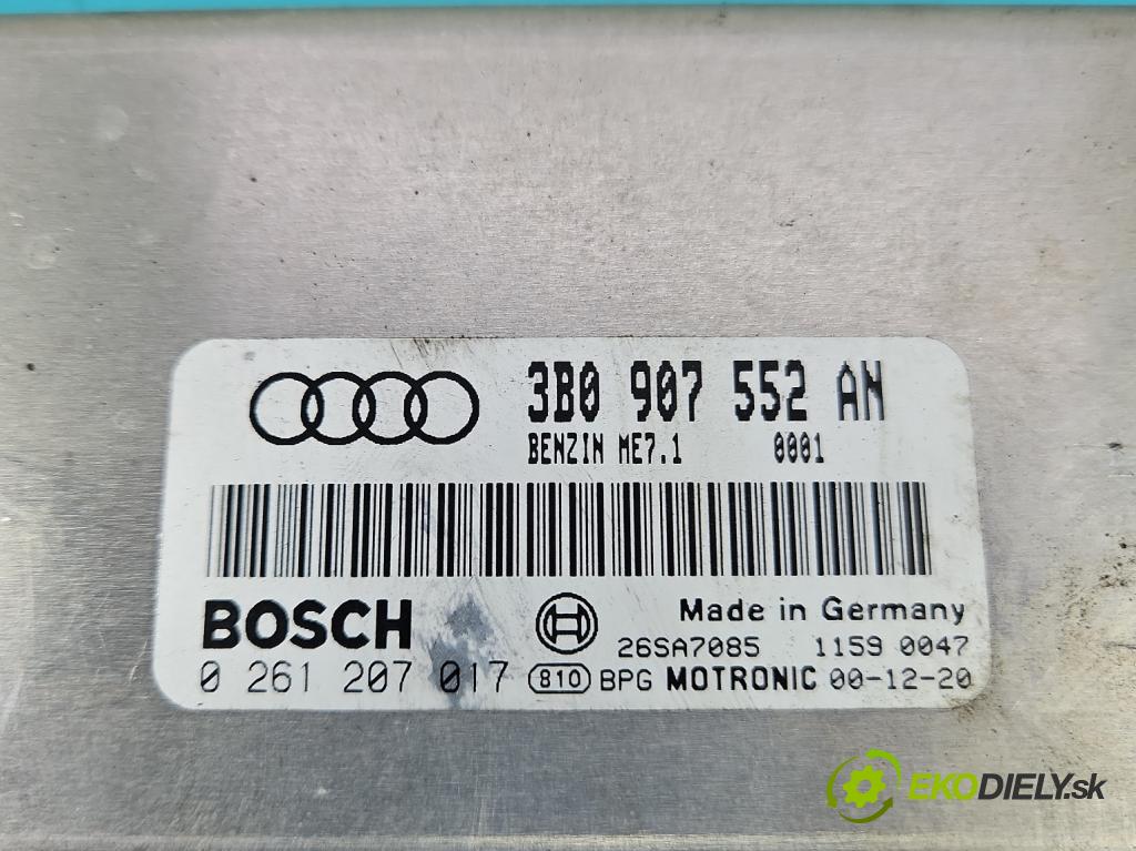 Audi A6 C5 1997-2004 2.4 V6 165 hp automatic 121 kW 2393 cm3 4- řídící jednotka motoru 3B0907552AN