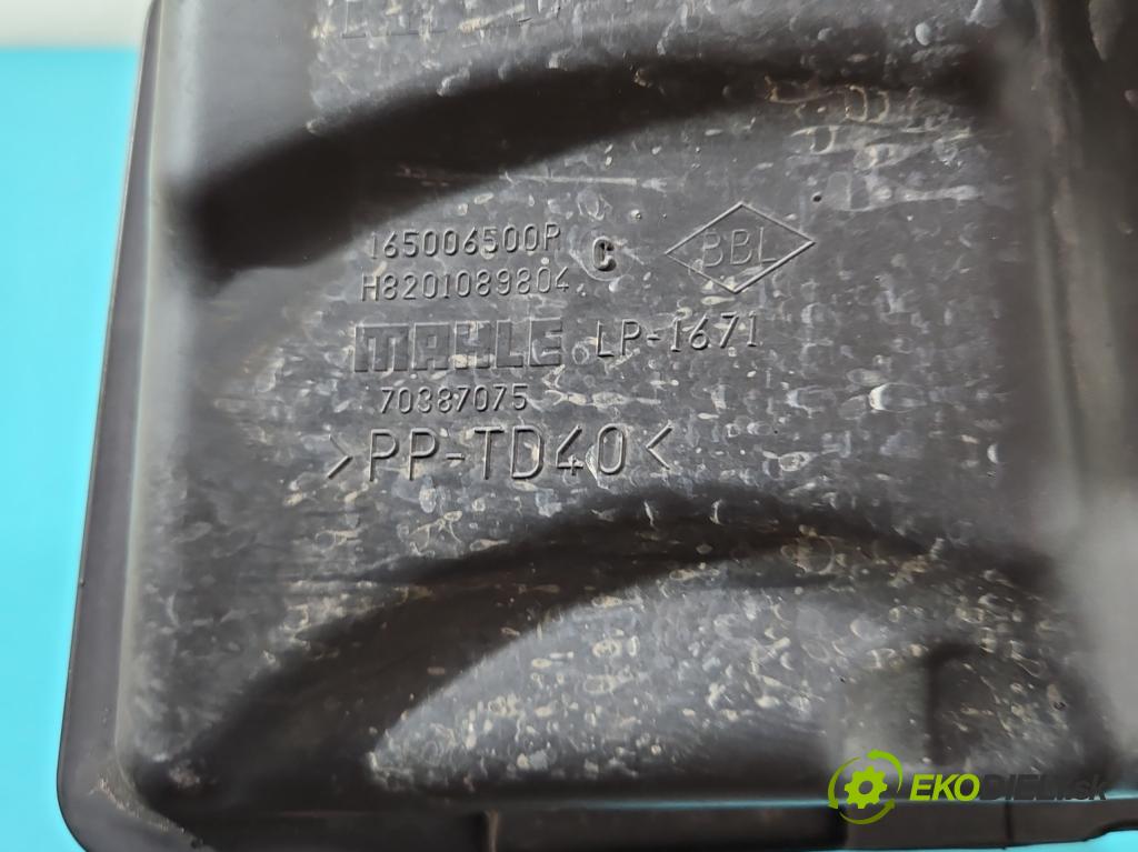 Renault Fluence 1.6 16V 114 HP manual 84 kW 1598 cm3 4- obal filtra vzduchu 165006500P (Obaly filtrov vzduchu)