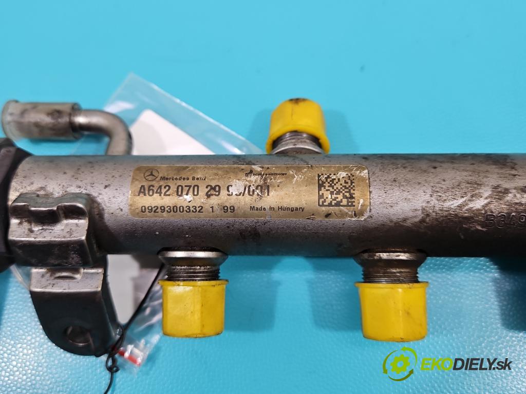 Mercedes E W212 2009-2016 3.0 cdi V6 (642890) 231 HP automatic 170 kW 2987 cm3 4- lišta vstrekovacia A6420700146 (Vstrekovacie lišty)