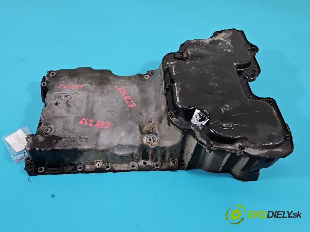 Mercedes E W212 2009-2016 3.0 cdi V6 (642890) 231 HP automatic 170 kW 2987 cm3 4- vaňa olejová 6420142602 (Olejové vane)