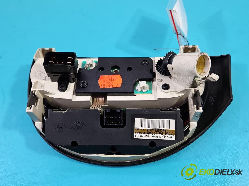 Ford Ka Mk1 1996-2008 1.3 60 HP manual 44 kW 1299 cm3 3- panel kúrenia 97KP19A522BK