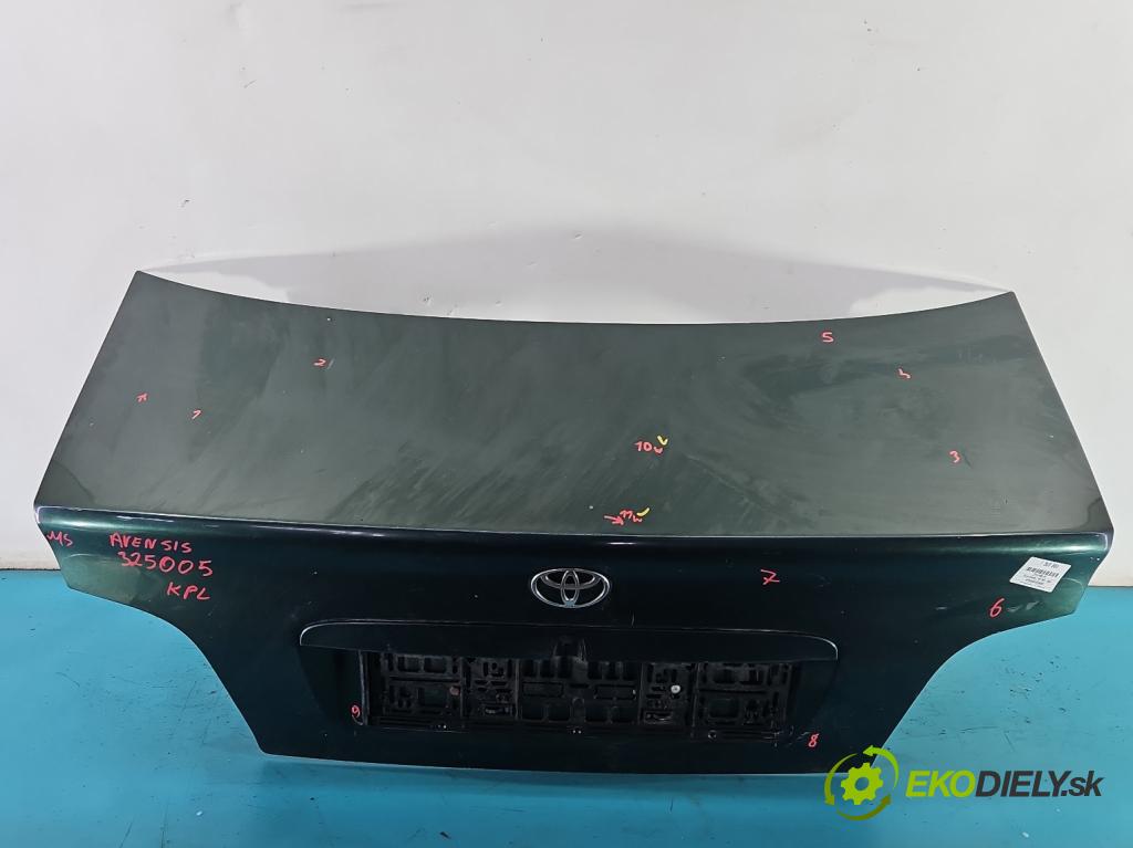 Toyota Avensis I T22 1997-2003 1.6 16V 110 hp manual 81 kW 1587 cm3 4- zadní kufrové dveře  (Zadní kapoty)