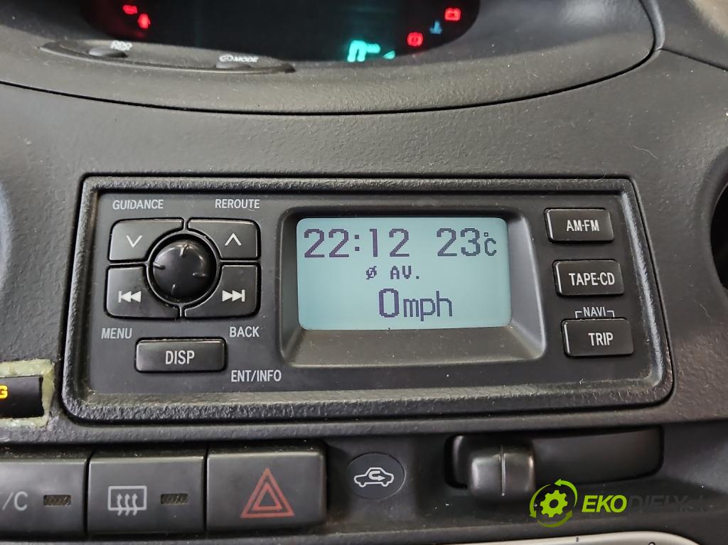 Toyota Yaris I 1999-2005 1.4 D4D 75 HP manual 55 kW 1364 cm3 5- Zobrazit: 86110-52140 (Prístrojové dosky, displeje)