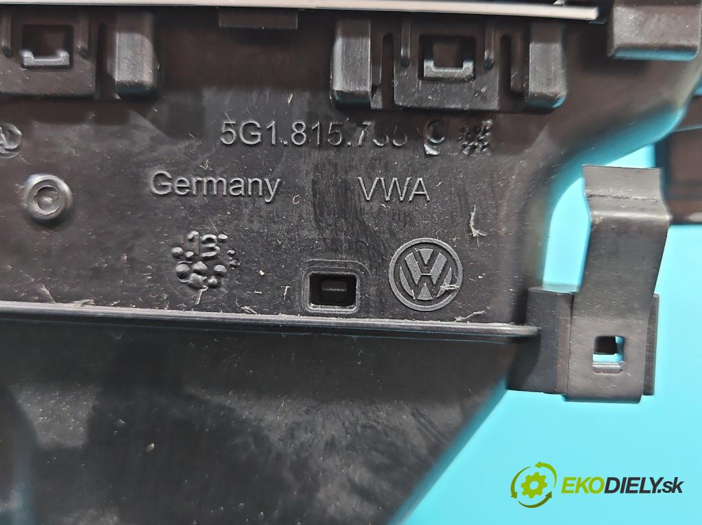 Vw Golf VII 2012-2020 1.6 tdi 105 HP automatic 77 kW 1598 cm3 5- Mřížka: kúrenia stredová 5G1819728AC (Mriežky kúrenia (fukáre))