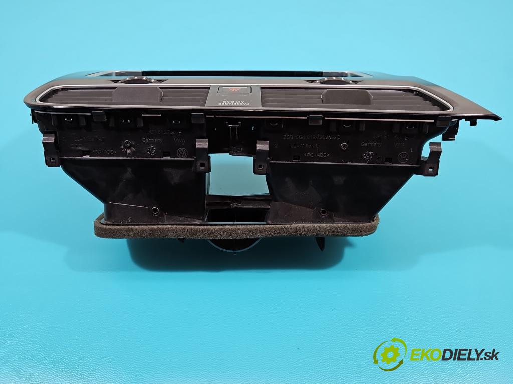 Vw Golf VII 2012-2020 1.6 tdi 105 HP automatic 77 kW 1598 cm3 5- Mřížka: kúrenia stredová 5G1819728AC (Mriežky kúrenia (fukáre))