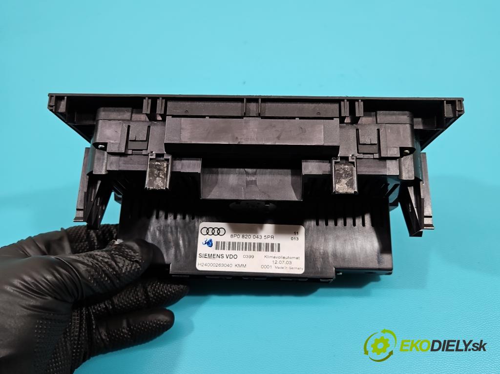 Audi A3 8P 2003-2012 1.6 SR 102 HP manual 75 kW 1595 cm3 3- panel kúrenia 8P08200435PR