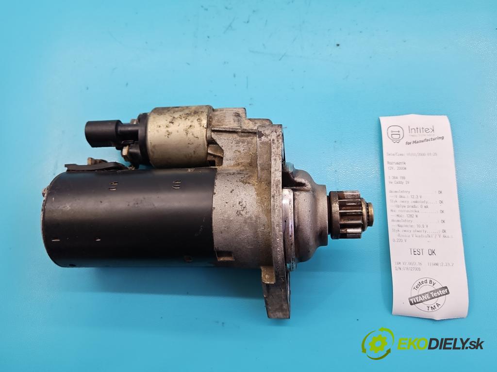 Vw Caddy III 2K 2003-2020 2.0 tdi 102 HP manual 75 kW 1968 cm3 5- štartér 02Z911024H (Štartéry)