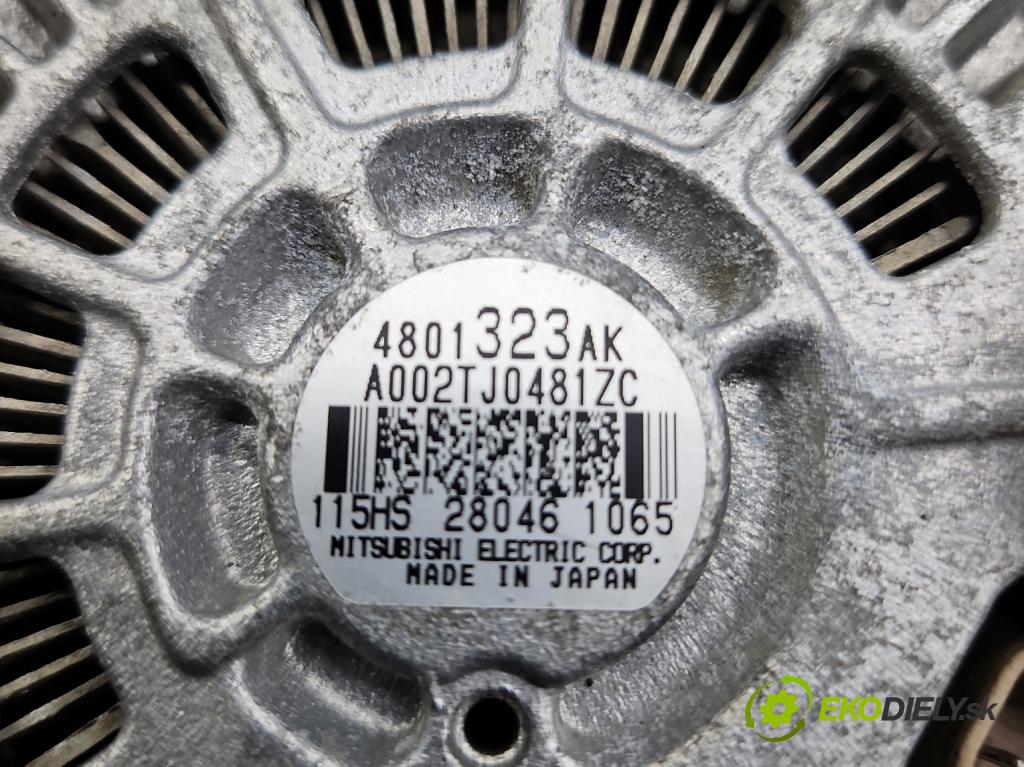 Jeep Compass I 2006-2016 2.4 16V 170 HP automatic 125 kW 2359 cm3 5- Alternator A002TJ0481ZC (Alternátory)