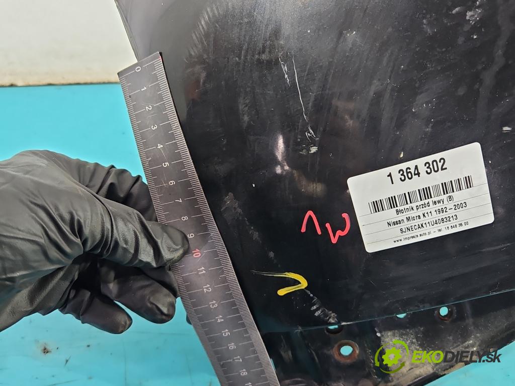 Nissan Micra K11 1992-2003 1.5d 57 hp manual 42 kW 1527 cm3 3- blatnik přední levý  (Predné ľavé)