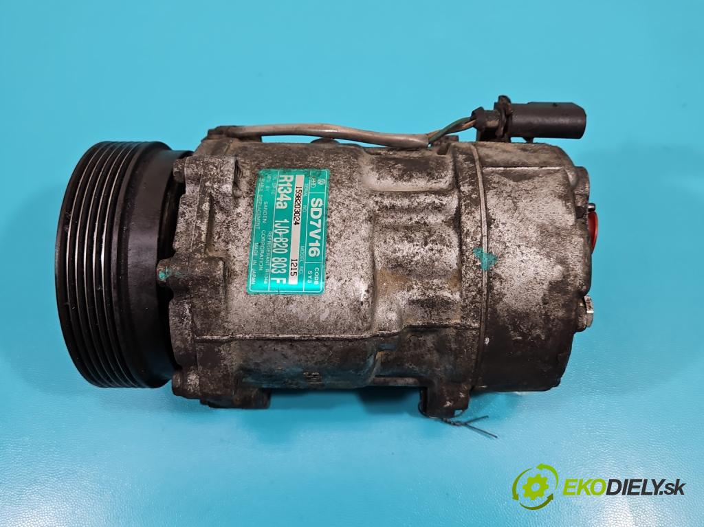 Vw Golf IV 1997-2003 1.9 tdi 90 hp manual 66 kW 1896 cm3 3- Kompresor: klíma 1J0820803F (Kompresory)