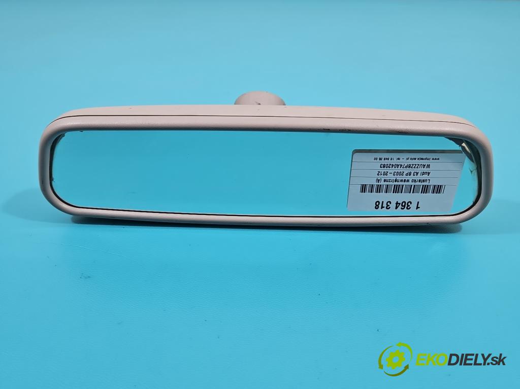 Audi A3 8P 2003-2012 1.6 SR 102 hp manual 75 kW 1595 cm3 3- zpětné zrcátko vnitřní  (Světla vnitřní)