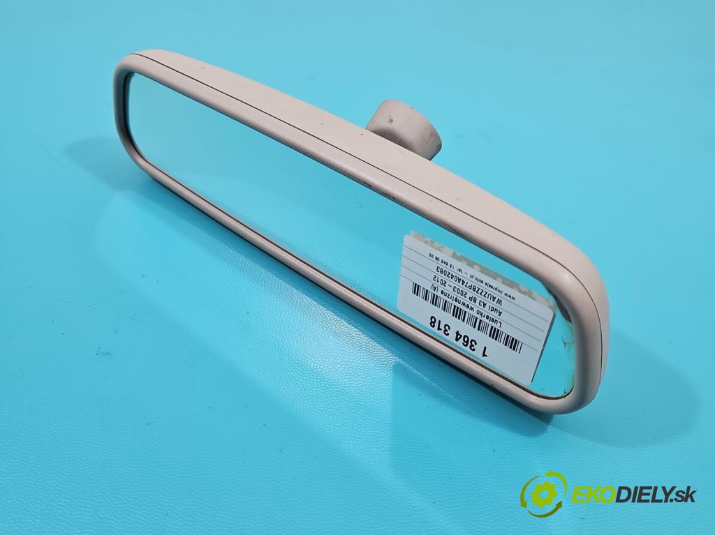 Audi A3 8P 2003-2012 1.6 SR 102 hp manual 75 kW 1595 cm3 3- zpětné zrcátko vnitřní  (Světla vnitřní)