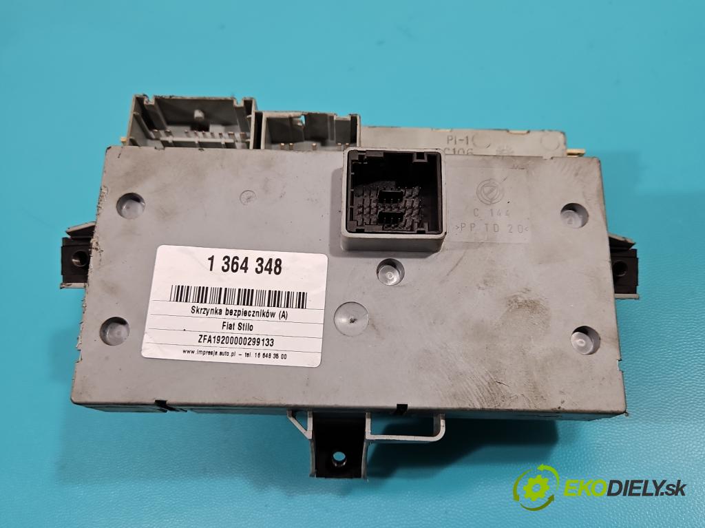 Fiat Stilo 1.9 jtd 116 hp manual 85 kW 1910 cm3 5- skříňka pojistková 46750594 (Pojistkové skříňky)