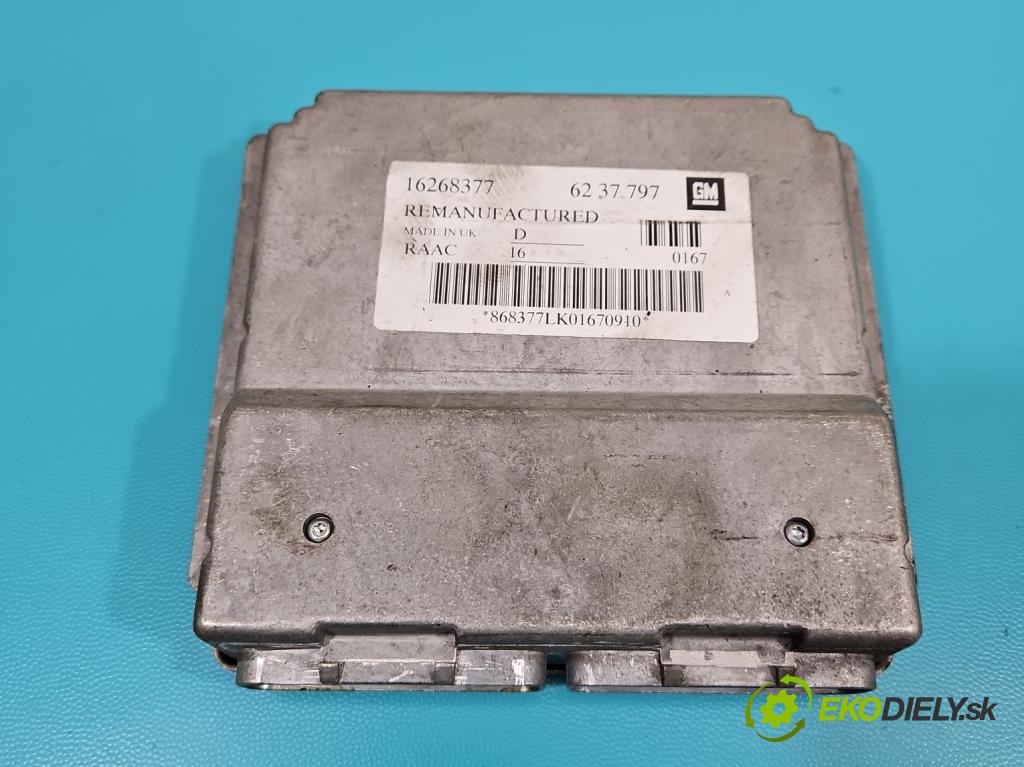 Opel Astra II 1998-2009 1.6 75 hp manual 55 kW 1598 cm3 3- řídící jednotka motoru 16268377