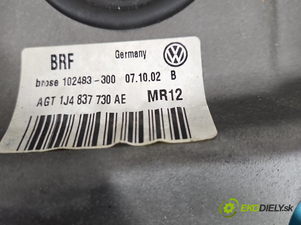 Vw Golf IV 1997-2003 1.9 tdi 101 hp manual 74 kW 1896 cm3 5- mechanismus stahování přední pravý 1C1959802A