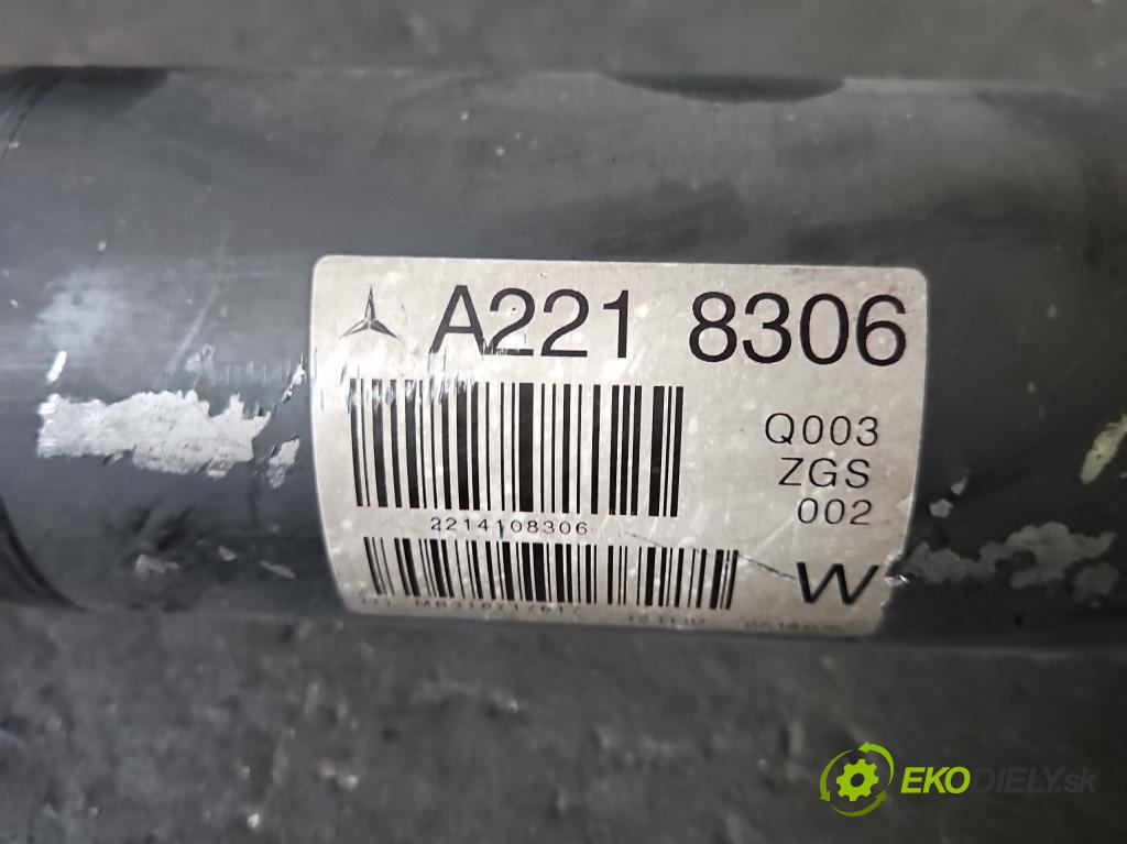 Mercedes S W221 2005-2013 3.0 CDI 235 HP automatic 173 kW 2987 cm3 4- Hřídel: A2218306 (Kardaňové hriadele)