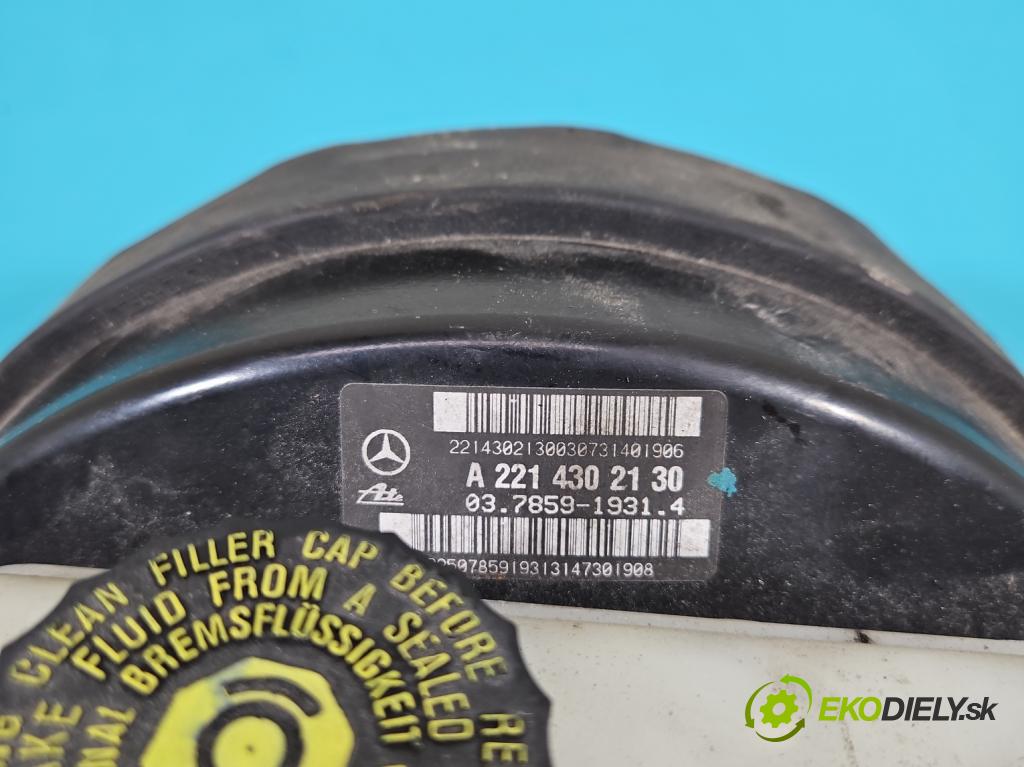 Mercedes S W221 2005-2013 3.0 CDI 235 HP automatic 173 kW 2987 cm3 4- servo brzdové A2214302130