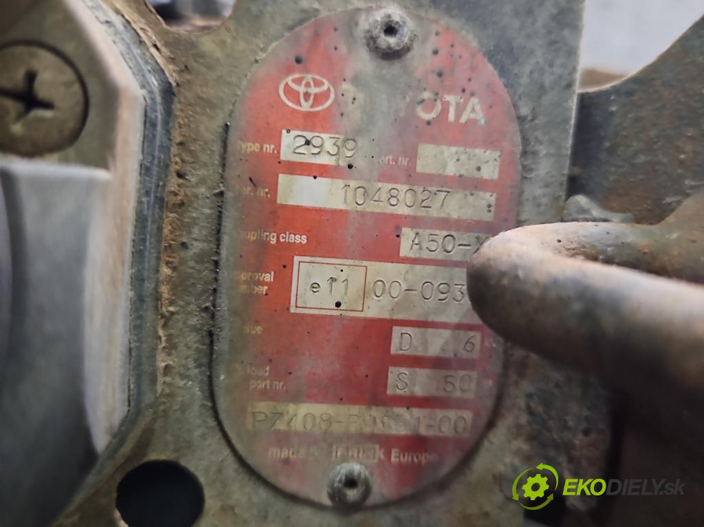 Toyota Yaris I 1999-2005 1.4 D4D 75 hp manual 55 kW 1364 cm3 5- oko tažné  (Tažná zařízení)