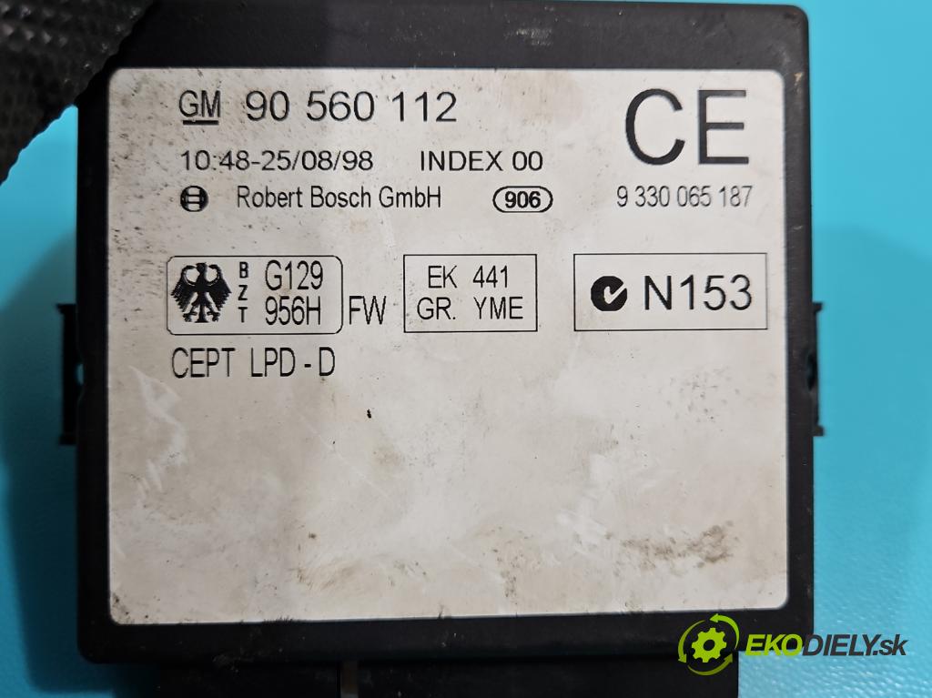 Opel Astra II 1998-2009 1.6 16V 101 hp manual 74 kW 1598 cm3 5- řídící jednotka motoru 16228919