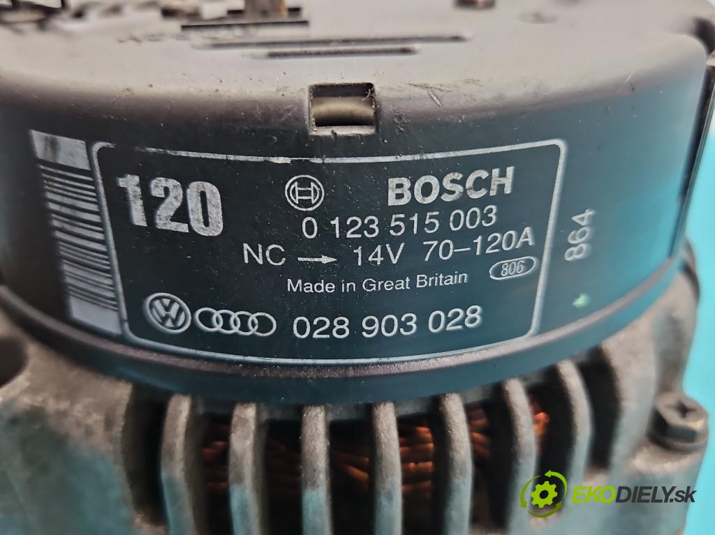 Audi A4 B5 1994-2001 1.9 tdi 110 HP manual 81 kW 1896 cm3 5- Alternator 028903028 (Alternátory)