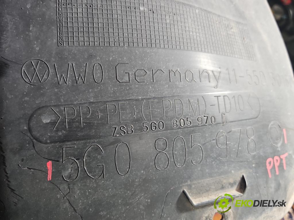 Vw Golf VII 2012-2020 1.6 tdi 105 hp automatic 77 kW 1598 cm3 5- blatník: přední pravé 5G0805978D