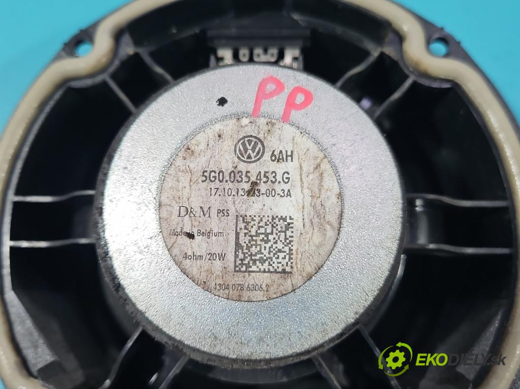 Vw Golf VII 2012-2020 1.6 tdi 105 HP automatic 77 kW 1598 cm3 5- reproduktory komplet 5G0035453G