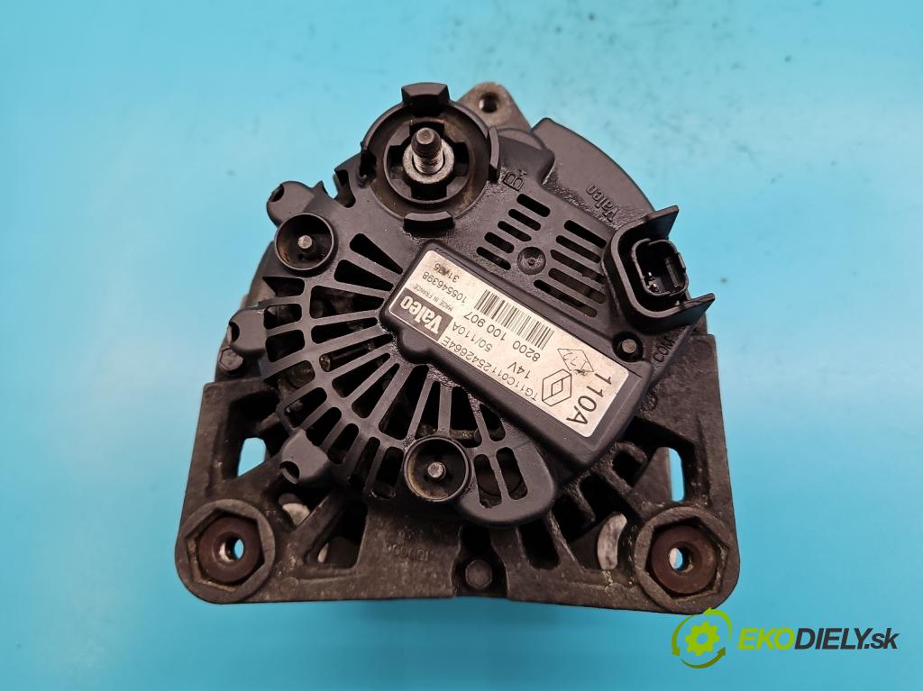 Renault Megane II 2003-2008 1.6 16V 113 HP manual 83 kW 1598 cm3 4- Alternator 8200100907 (Alternátory)