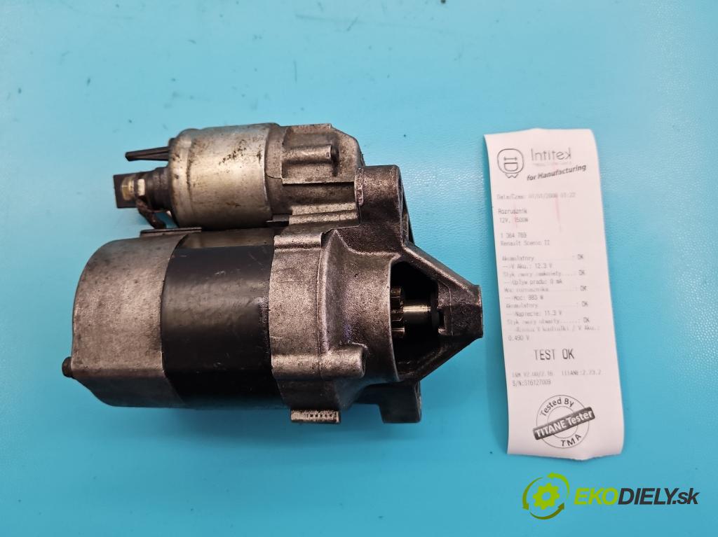 Renault Scenic II 2003-2009 1.6 16V 113 HP manual 83 kW 1598 cm3 5- štartér  (Štartéry)