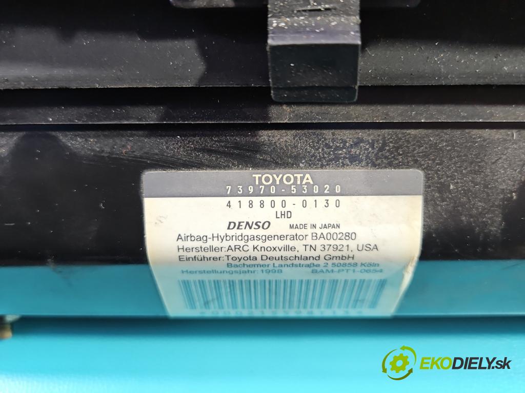 Lexus IS I 1998-2005 2.0 16V 155 hp manual 114 kW 1988 cm3 4- Polštář: vzduch: spolujezdce 73970-53020 (Airbagy)