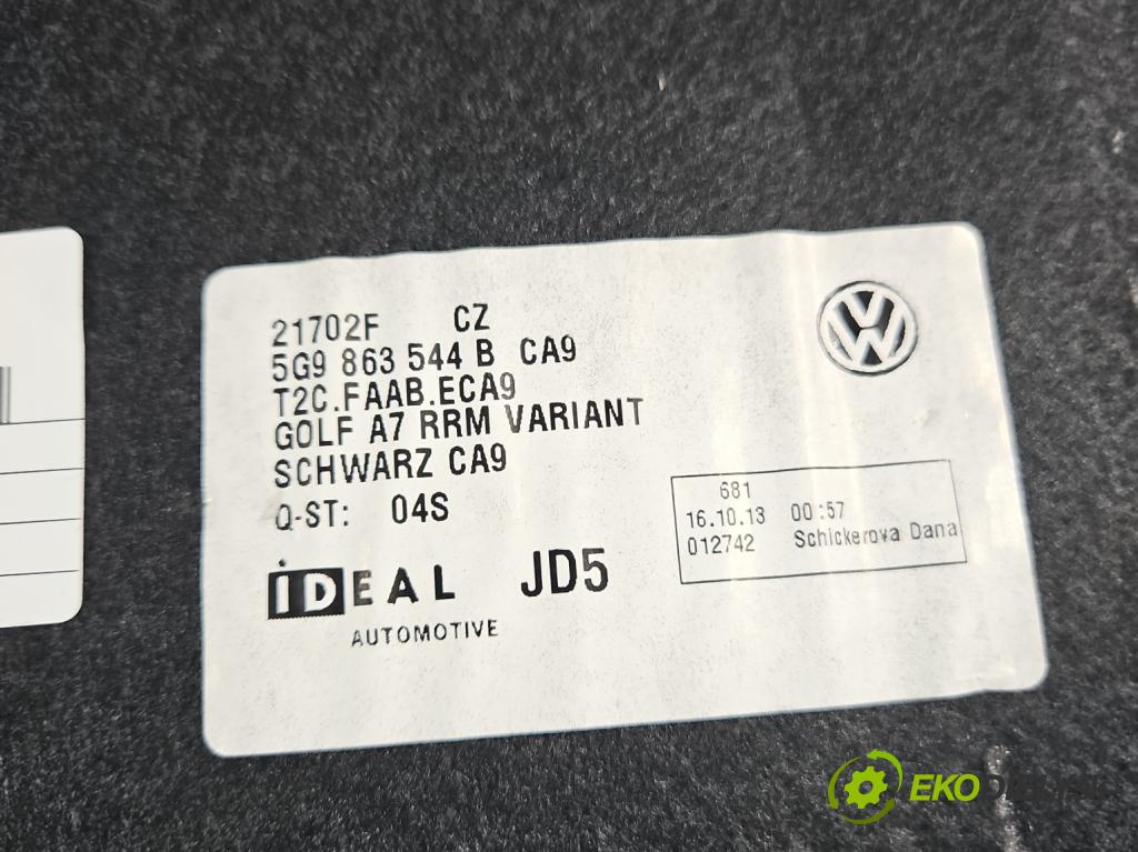 Vw Golf VII 2012-2020 1.6 tdi 105 hp automatic 77 kW 1598 cm3 5- koberec do auta 5G9863544B