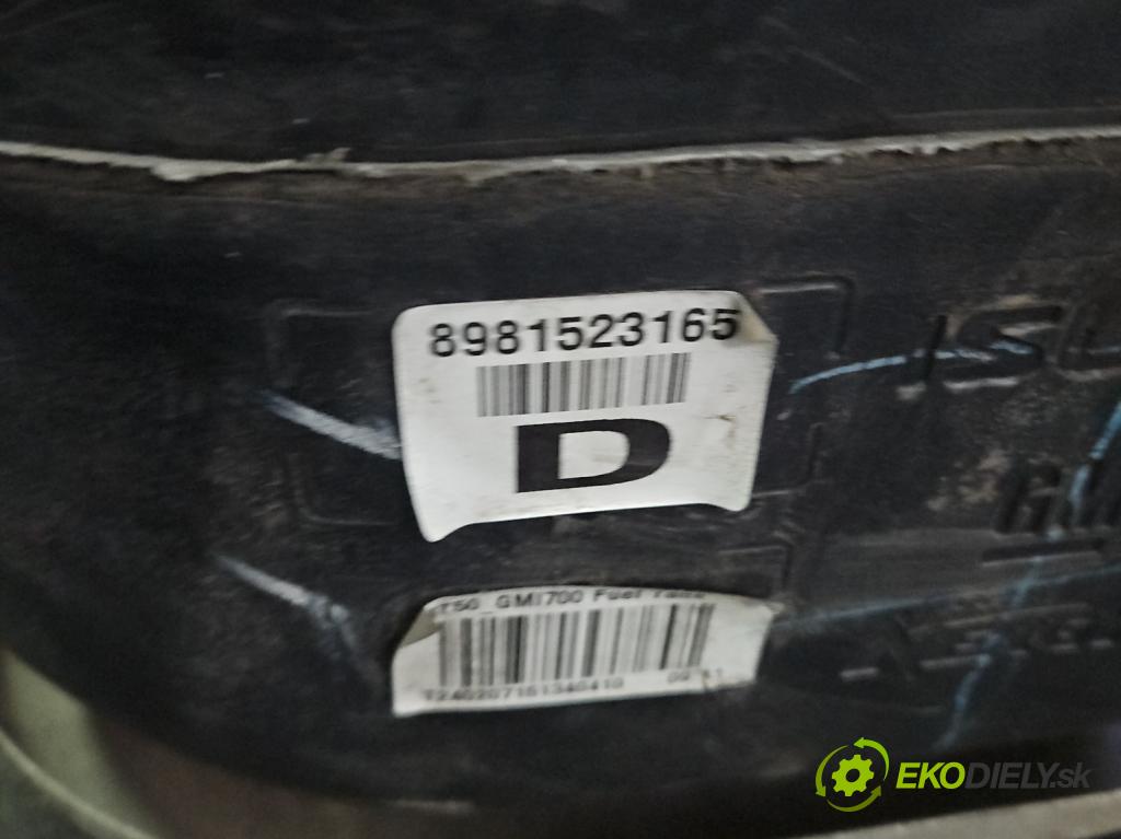 Isuzu D-Max II 2011-2019 2.5 crdi 163 HP automatic 120 kW 2499 cm3 5- Nádrž: palivo 8981523165 (Palivová nádrž)