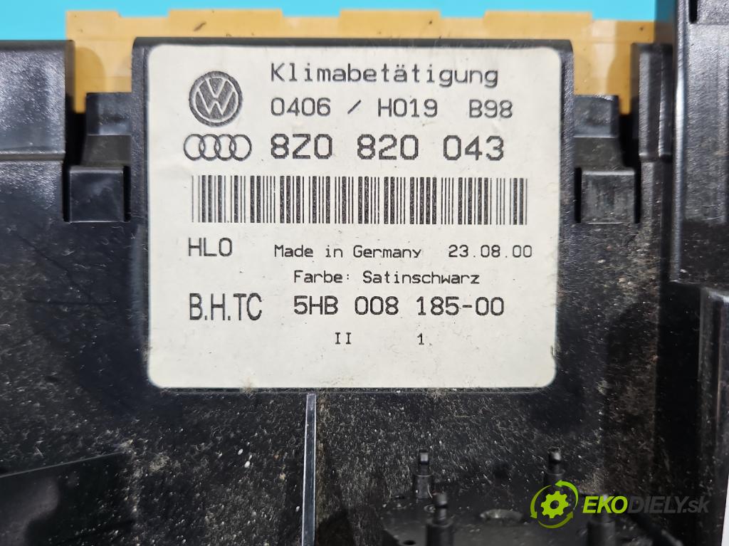 Audi A2 1.4 16V 75 HP manual 55 kW 1390 cm3 5- panel kúrenia 8Z0820043