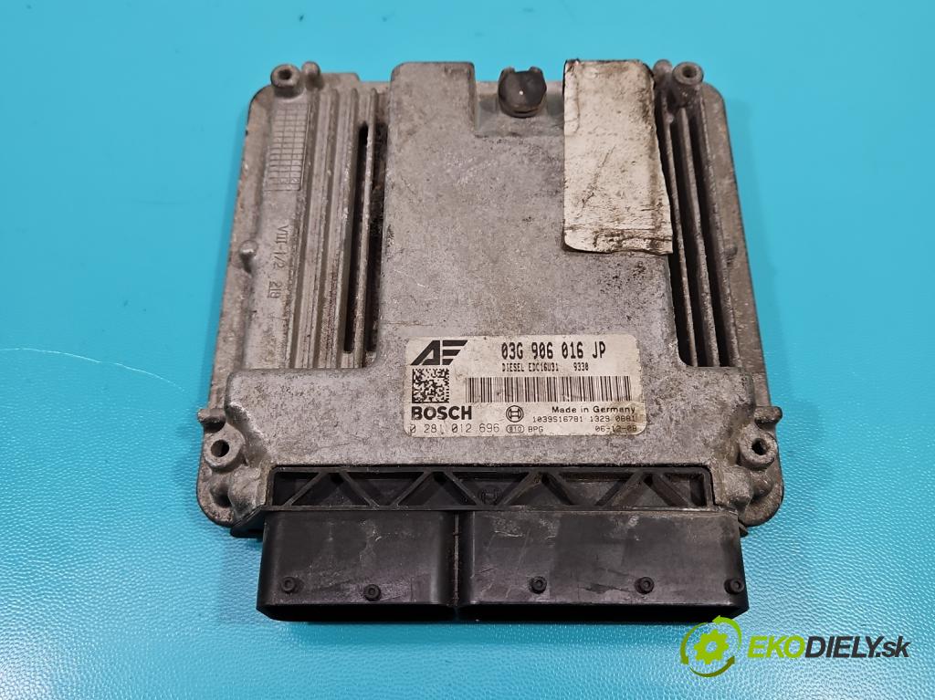 Seat Alhambra I 1996-2010 2.0 tdi 140 hp manual 103 kW 1968 cm3 5- řídící jednotka motoru 03G906016JP